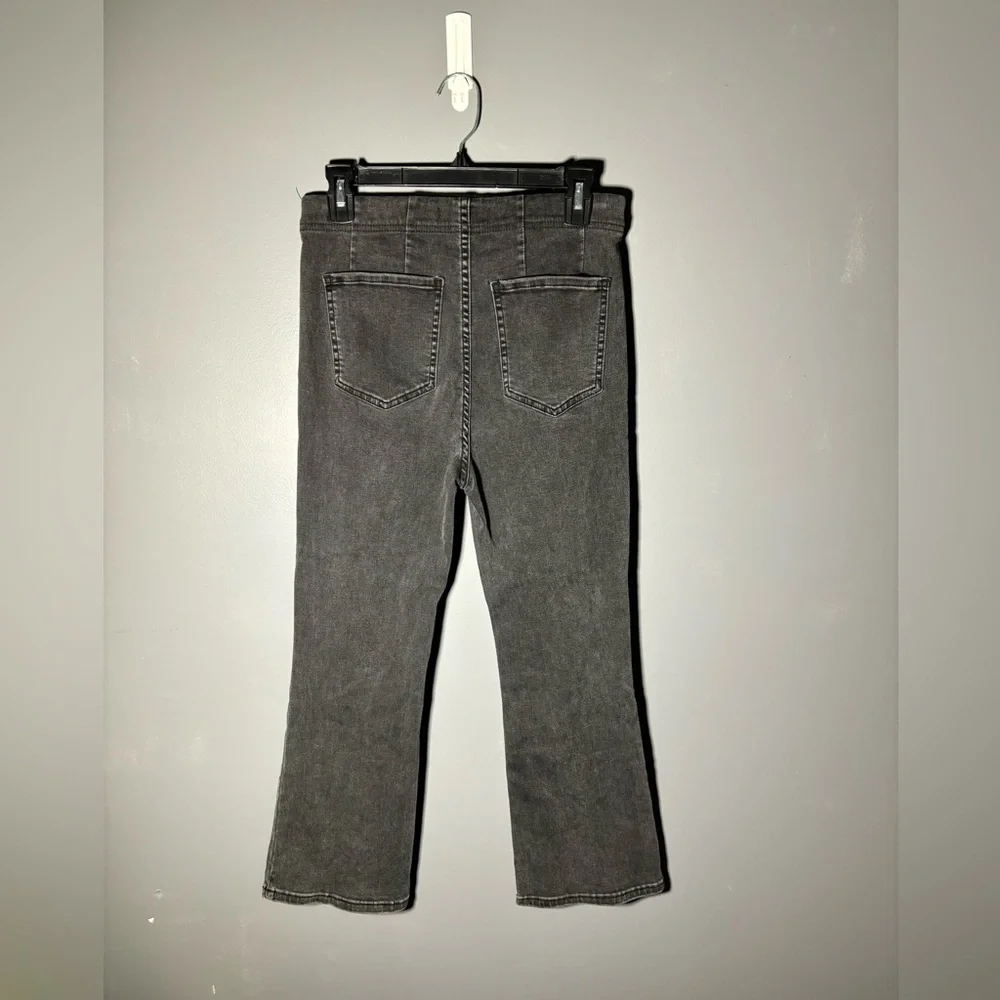 Free People Ultra High Pull On Crop Boot Jeans Size 28